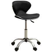 Sedia da ufficio/sedia da studio/sedia per computer in similpelle nera 02_0024041