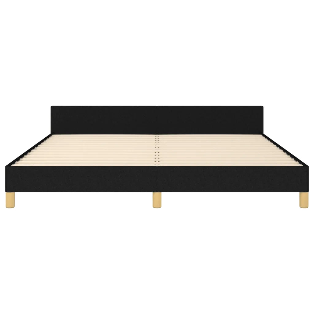 Giroletto senza Materasso Nero 160x200 cm in Tessuto 3124986
