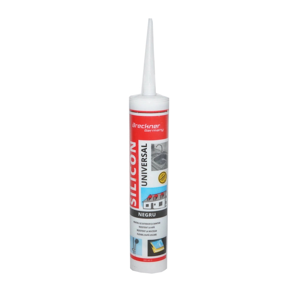 Silicone universale nero per interni/esterni 300ml Breckner Germany