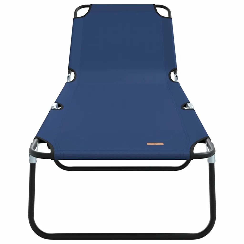 Lettino prendisole pieghevole Blu 188 x 57 x 86,5 cm Poliestere 42003140