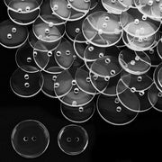 Knoppi per maglioni con 2 fori - 50 pezzi - punti di cucito in cera rotondi per magliette (20 mm e 25 mm)