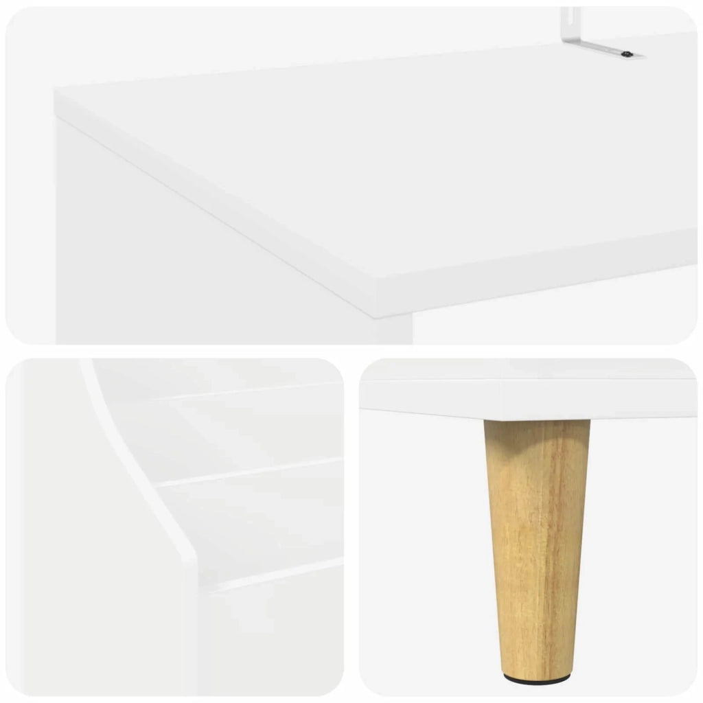 Set di Mensole per Media 3 pz Bianco 212 x 46 x 112 cm 3434651