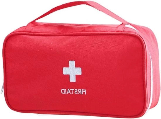 Set di pronto soccorso in nylon per emergenze a casa, in ufficio e durante le passeggiate (rosso M)