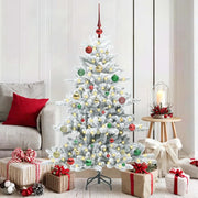 Albero di Natale Artificiale con Rami Pieghevoli Bianco 150 cm 3397713