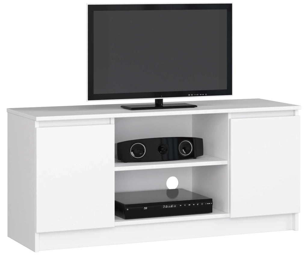Mobile TV AKORD Bianco 120 cm 2 ante 120x40x55 cm