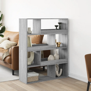 Libreria Grigio Sonoma 100x33x125,5 cm in Legno Multistrato 3309335