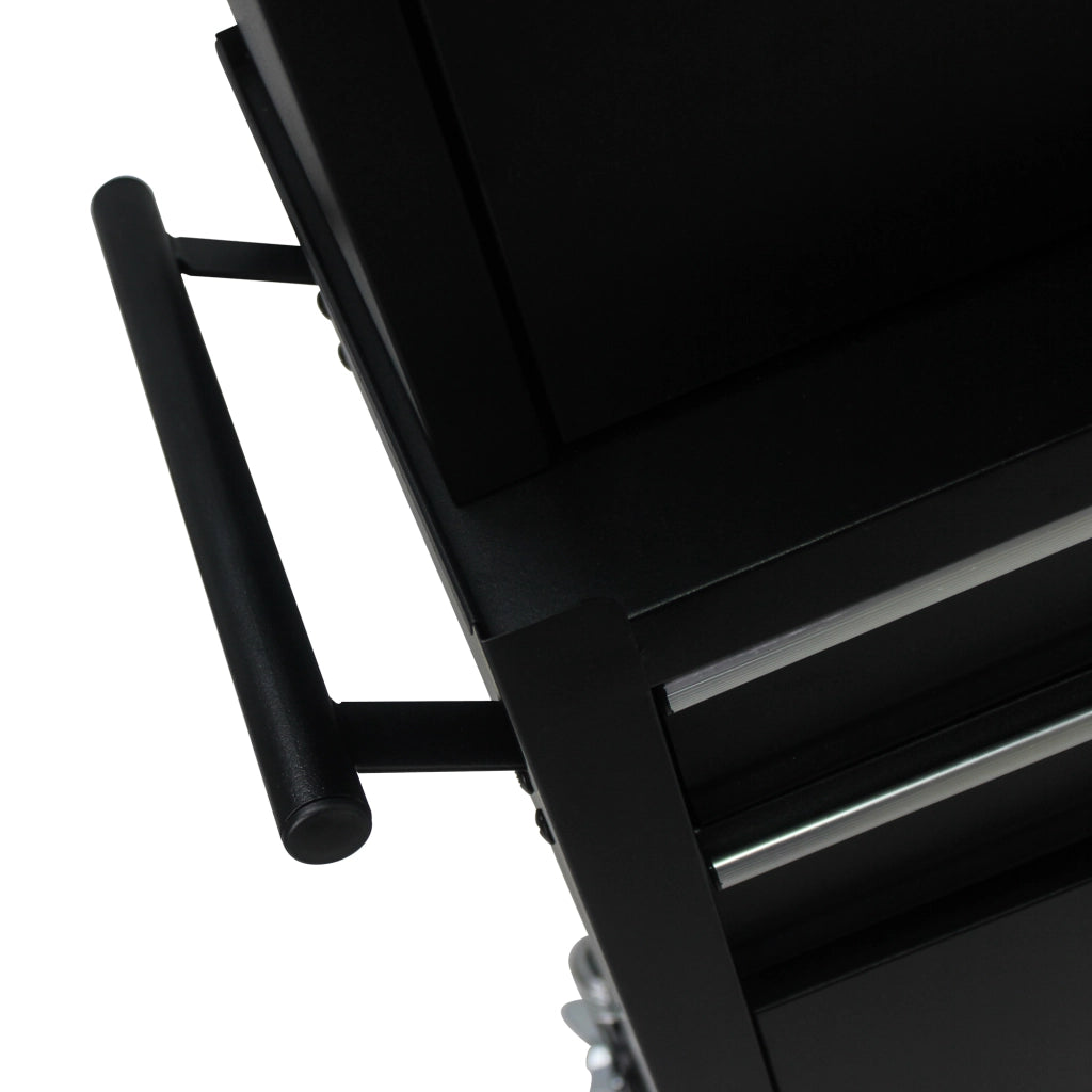 CASSETTIERA PORTAUTENSILI 6 cassetti rimovibile in acciaio nero con ruote