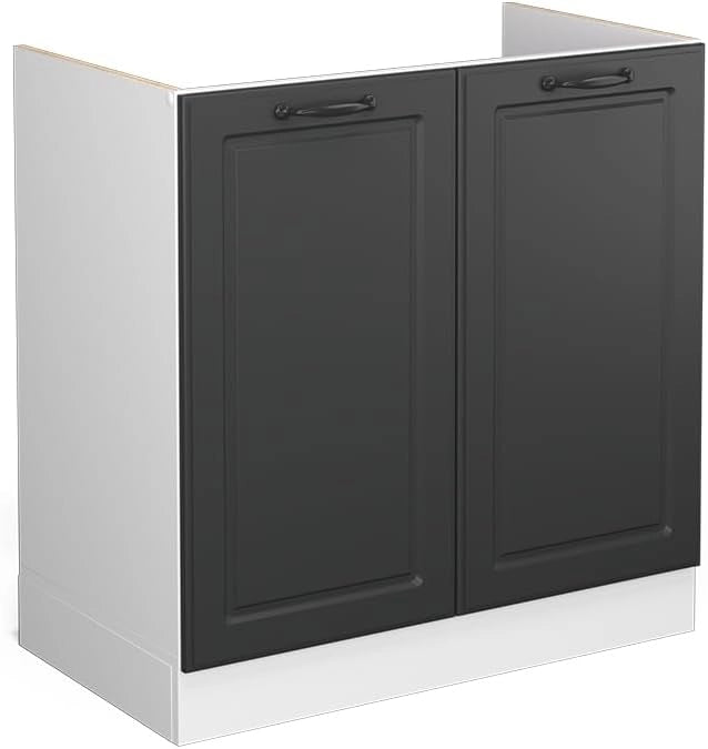 Frontale cucina R-Line, Antracite casa di campagna, 79.2 x 71.3 cm frontale del mobile per mobile sottolavello