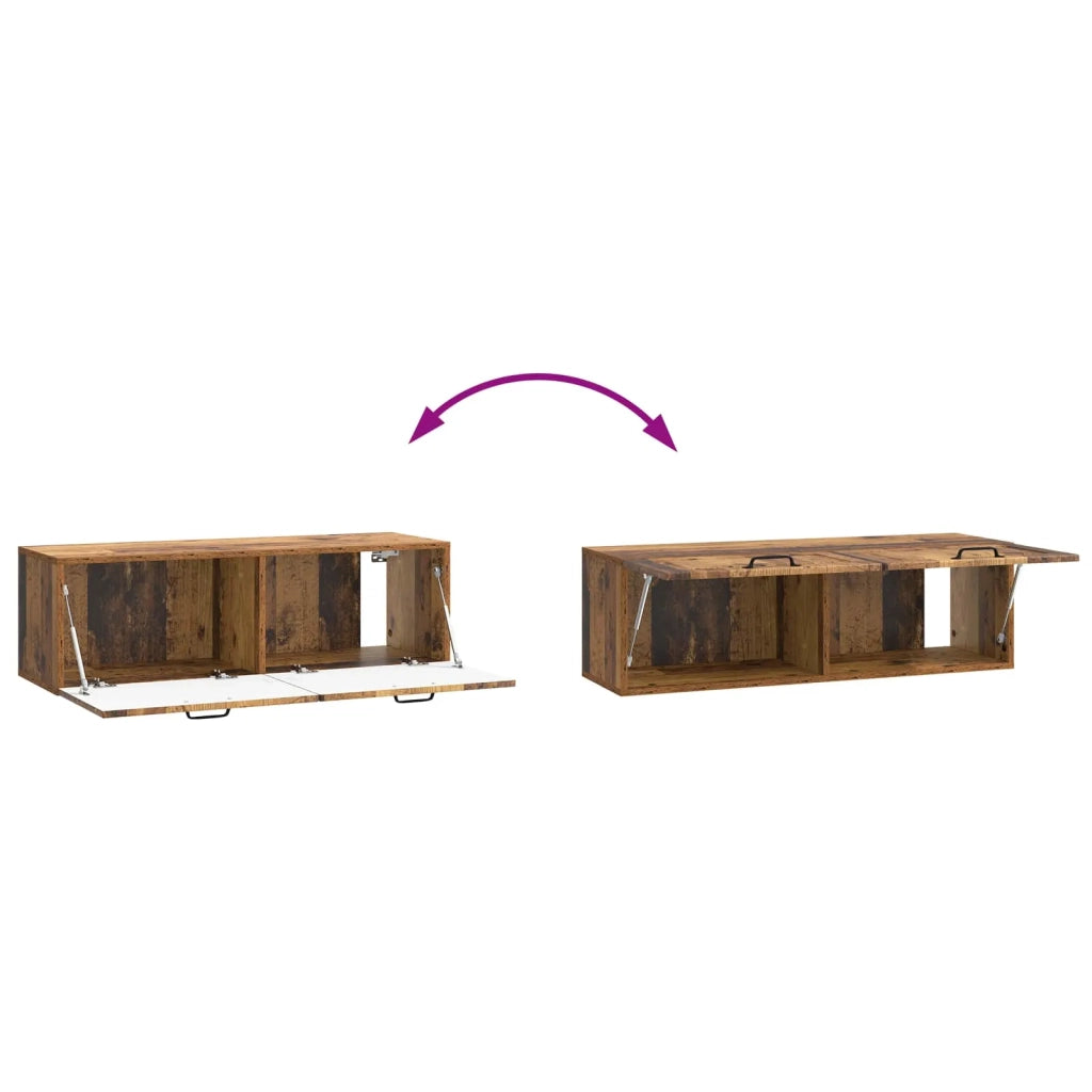 Mobile Porta TV da Muro Legno antico 98 x 31 x 30 cm 899413