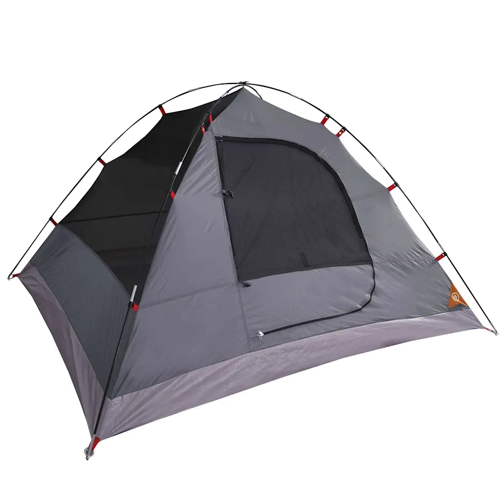 Tenda da Campeggio a Cupola 3 Persone-Tenda per Escursionismo Arancione Impermeabile 628165