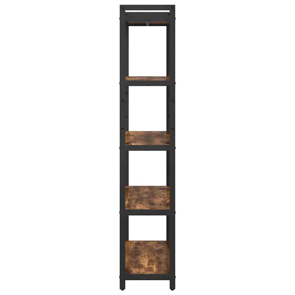vidaXL Libreria Rovere fumo 80 x 30 x 153 cm Legno multistrato