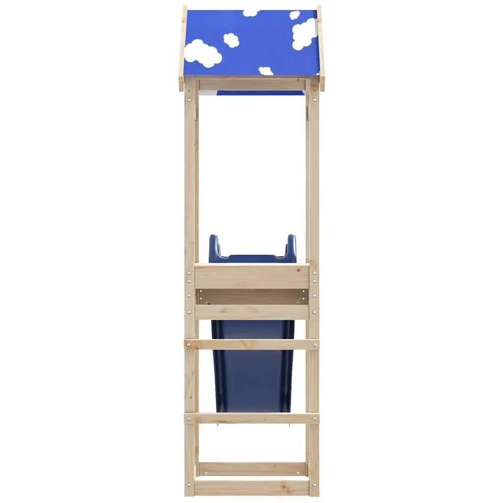 Set da Gioco da Esterno in Legno Massello di Pino