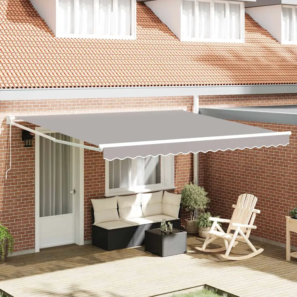 Tenda Retrattile Grigio chiaro 400 × 300 cm 3330647