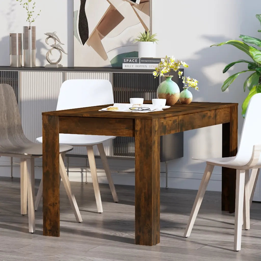 Tavolo da Pranzo | Tavolo da cucina Rovere Fumo 140x74,5x76 cm Legno Multistrato
