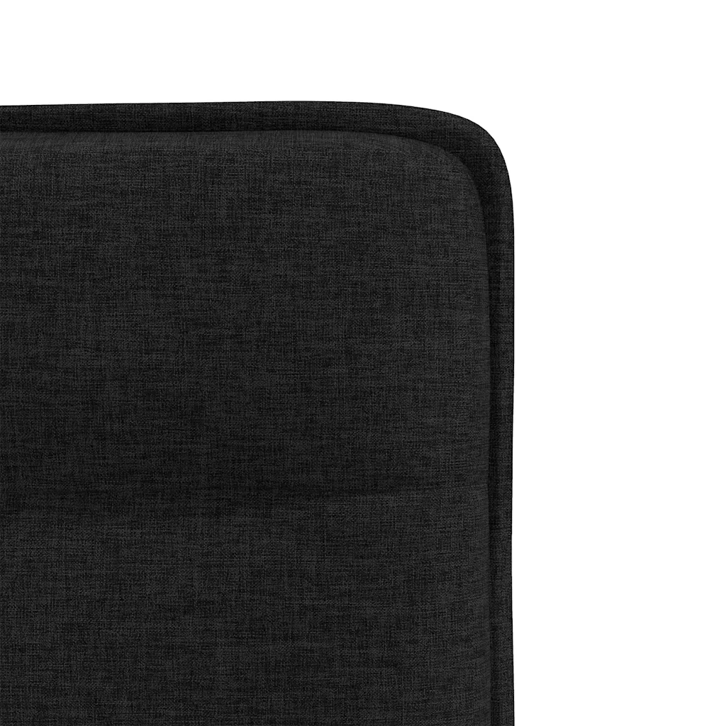 vidaXL Sedie da Pranzo 4 pz Nere in Tessuto