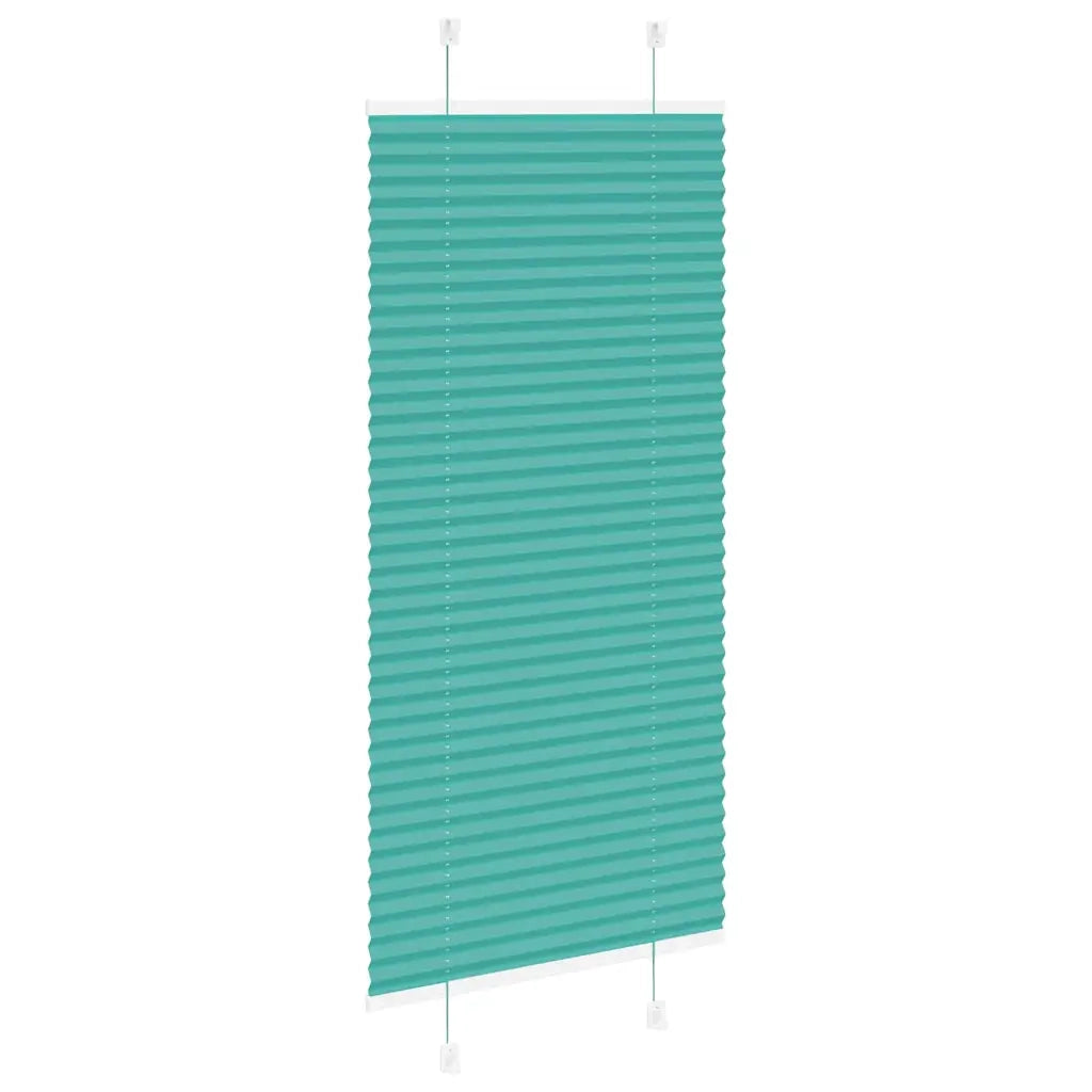 Tenda Plissettata Verde petrolio 65x150 cm Larghezza Tessuto 4015391