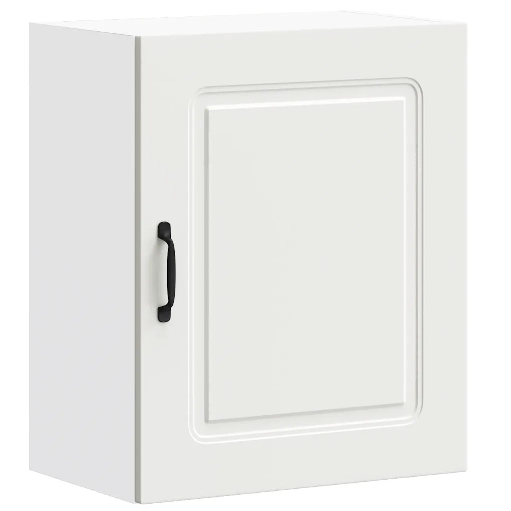 Pensili da Cucina 2 pz-Mobile Cucina da Parete Kalmar Bianco in Legno Multistrato
