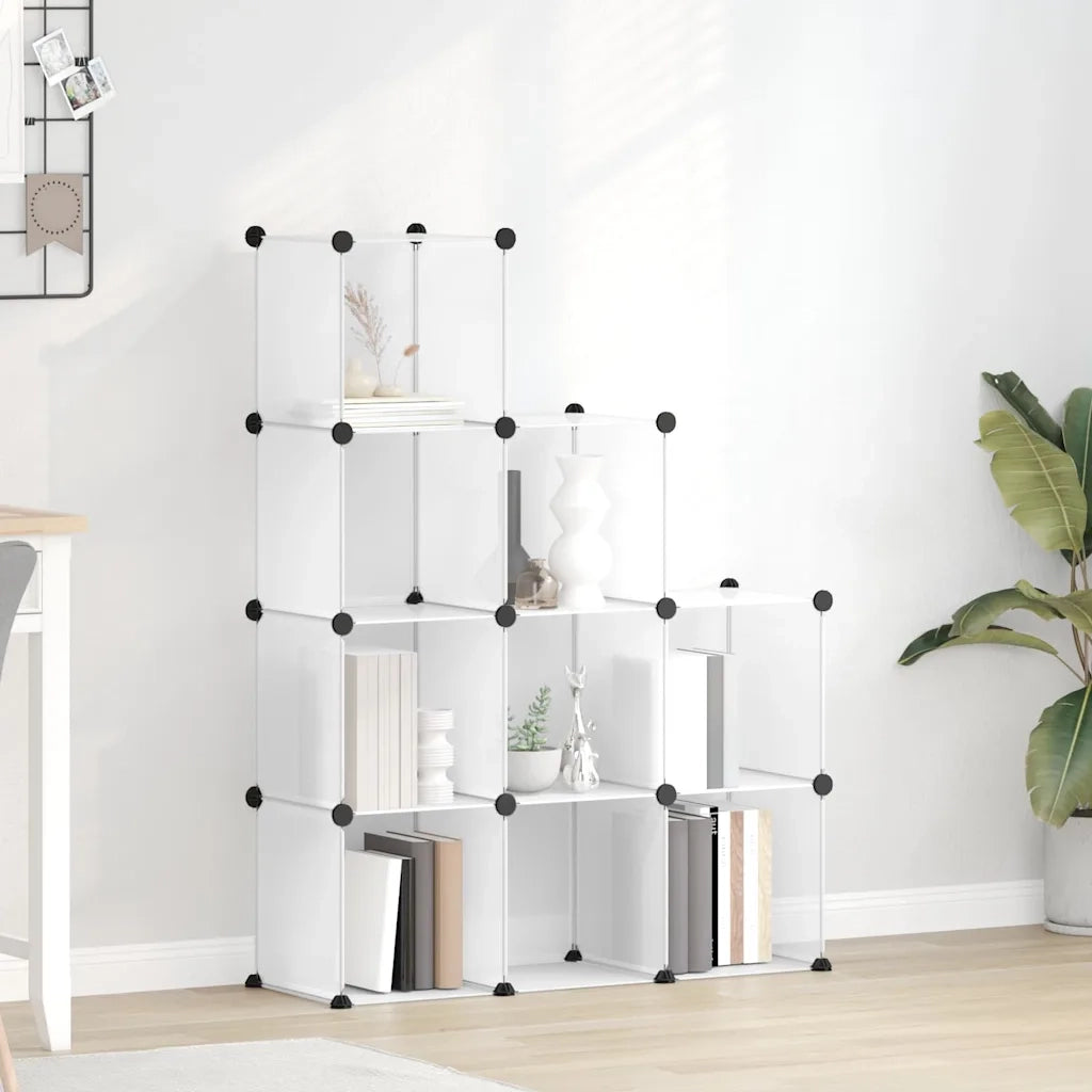 Organizzatore Portaoggetti con 9 Cubi Trasparenti in PP CFW7808895