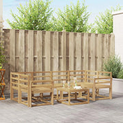 Set di divani da esterno 7 pcs Bianco 59 x 59 x 37 cm 3387313