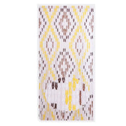 Trade Shop - Tenda Moschiera Con Piastrine In Pvc Decoro Rombo Marrone 120x230cm Tpl16 017348 -