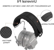 Copertura per Casco Tattico - Orecchini Protettivi - Cinturino Regolabile - D-ring - Orecchini - Microfono - Casco per Ufficio