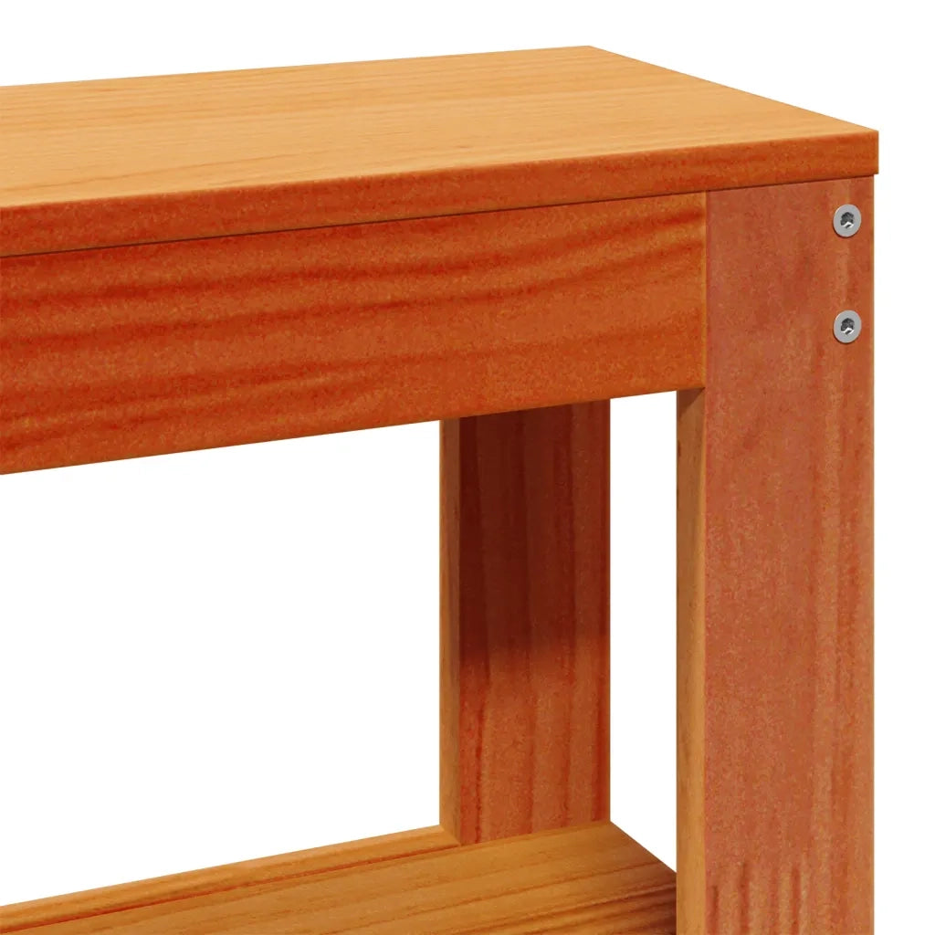Letto senza Materasso Marrone Cera 200x200 cm in Legno di Pino 3306176