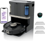PowerDetect Robot Aspirapolvere Lavapavimenti 2 in 1, NeverTouch Pro Autosvuotante, Autoriempimento, Autopulizia, Navigazione 3D LiDAR, Bypass Ostacoli NeverStuck, WiFi/App, Nero RV2800ZEEU