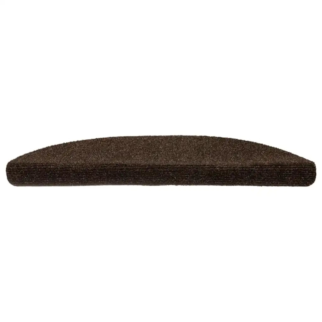 Tappetini per scale autoadesivi 20 pz | Gradini per Scale 56x17x3 cm marrone semicircolari