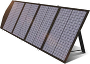 Pannello solare - Pannello solare pieghevole - Kit di pannelli solari completi - Silicio policristallino - 140W - Nero