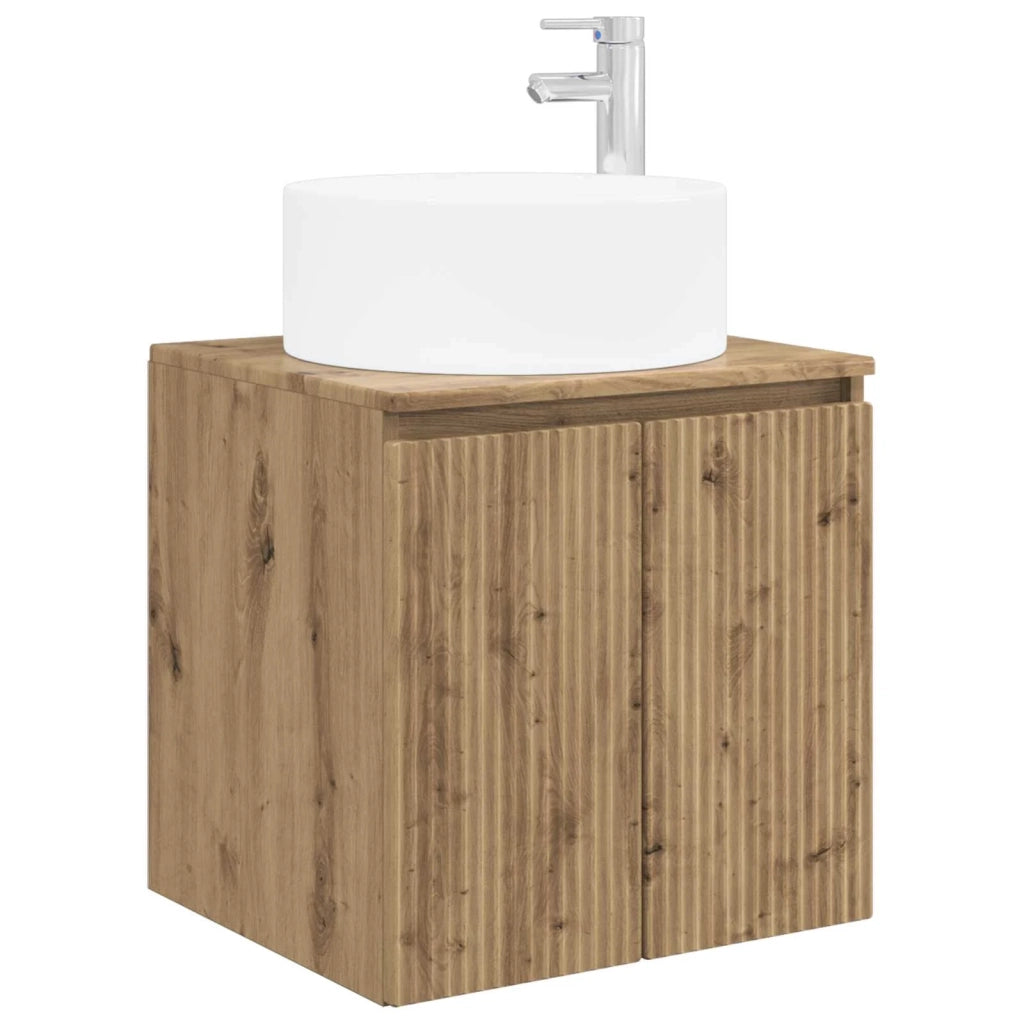 Set di Armadi da Bagno 5 pcs Rovere Artigianale 3406558
