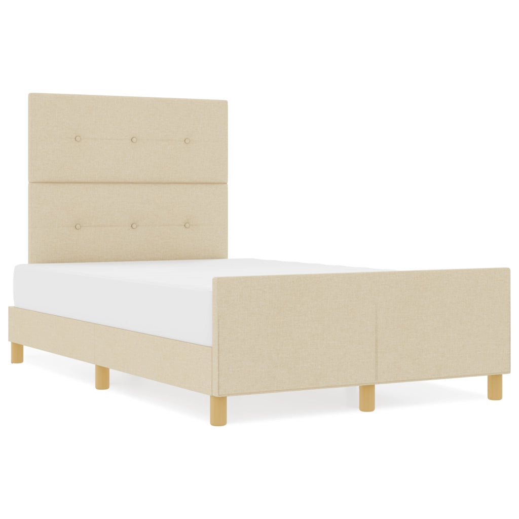 Struttura del letto  Crema 120x200 cm Tessuto