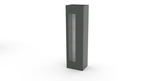 Vetrina 1 Anta 45x 34x162 cm Daiquiri Antracite Lucido