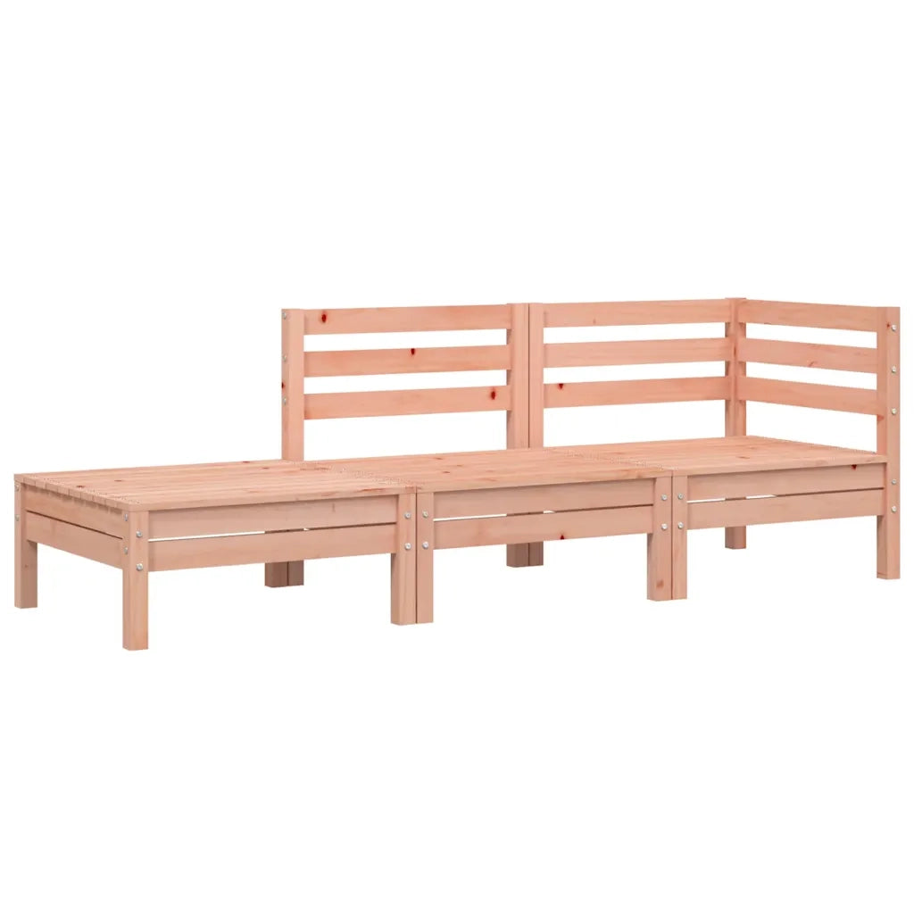 Divano da Giardino 3 Posti-Sofa da Giardino-Divano da esterno in Legno Massello di Douglas 224146