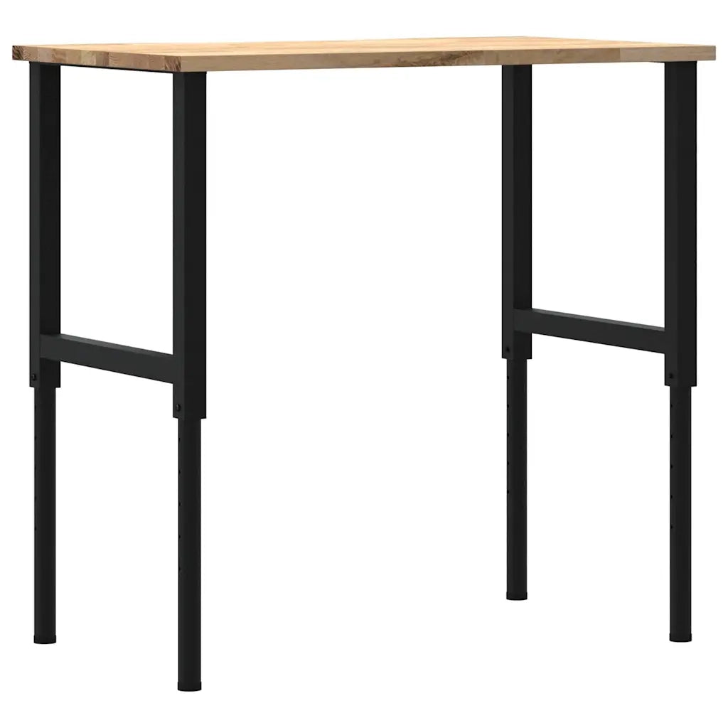 Banco da Lavoro 100x60x(71,5-98) cm Legno Massello Rovere