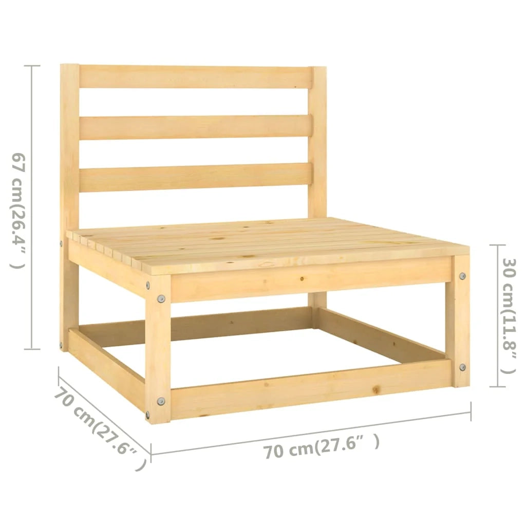 Set di mobili da giardino mobili da esterno 4 pezzi con cuscini legno di pino massiccio 02_0016108