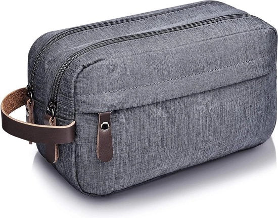 Toilette per Uomo Donna Toilette Borsa Cosmetici per Uomo Donna in Nylon Leggero (B - Blu Jeans)