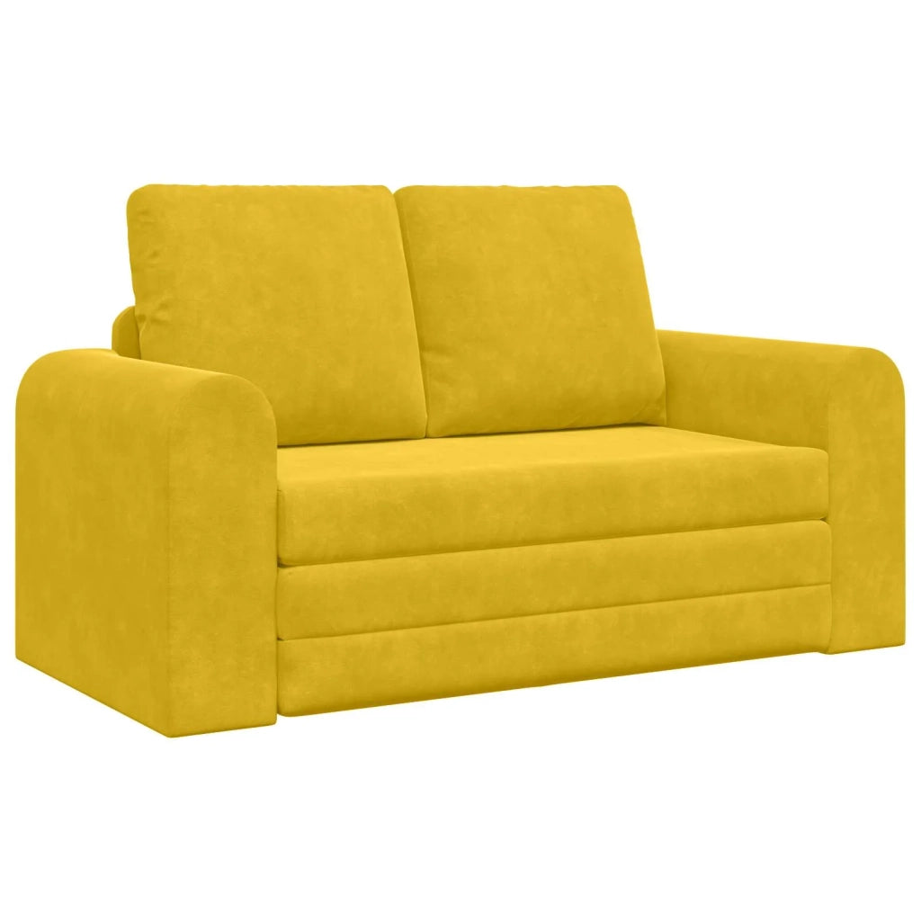 Divano letto Giallo 148 x 71 x 83 cm Velluto 4106689