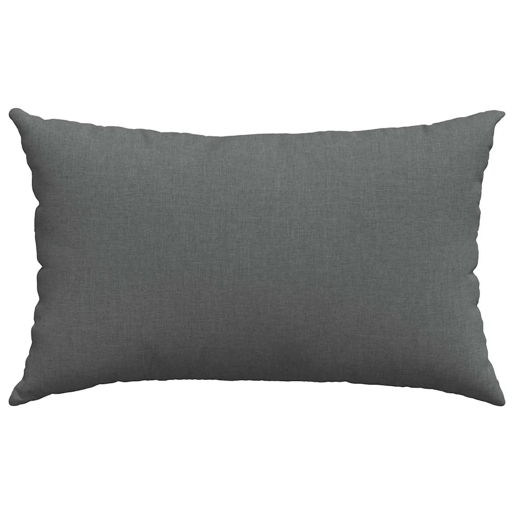 Cuscini da Divano 2 pcs Grigio scuro 50 x 30 cm Tessuto