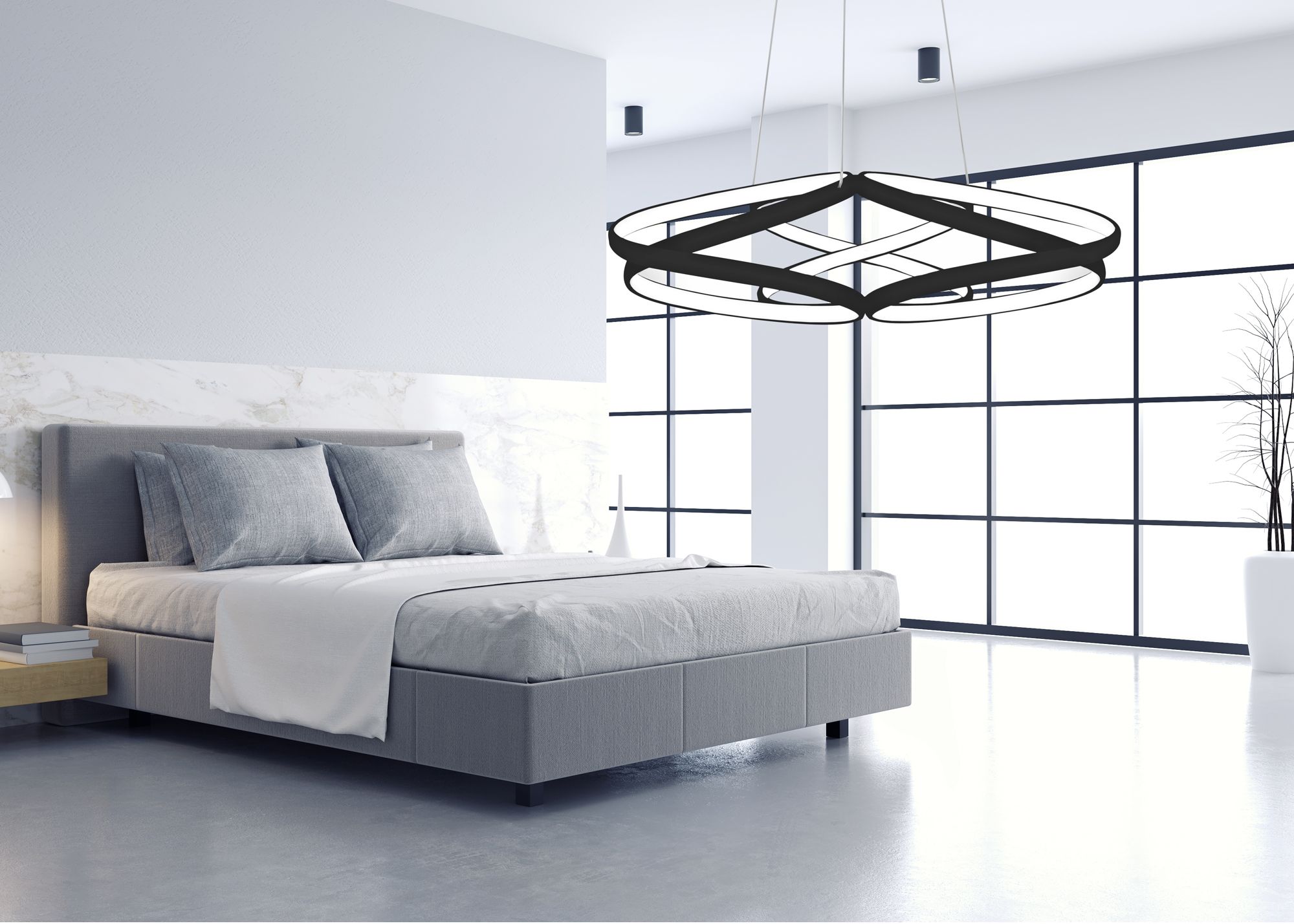 Lampada Led App793-cp Black Flat