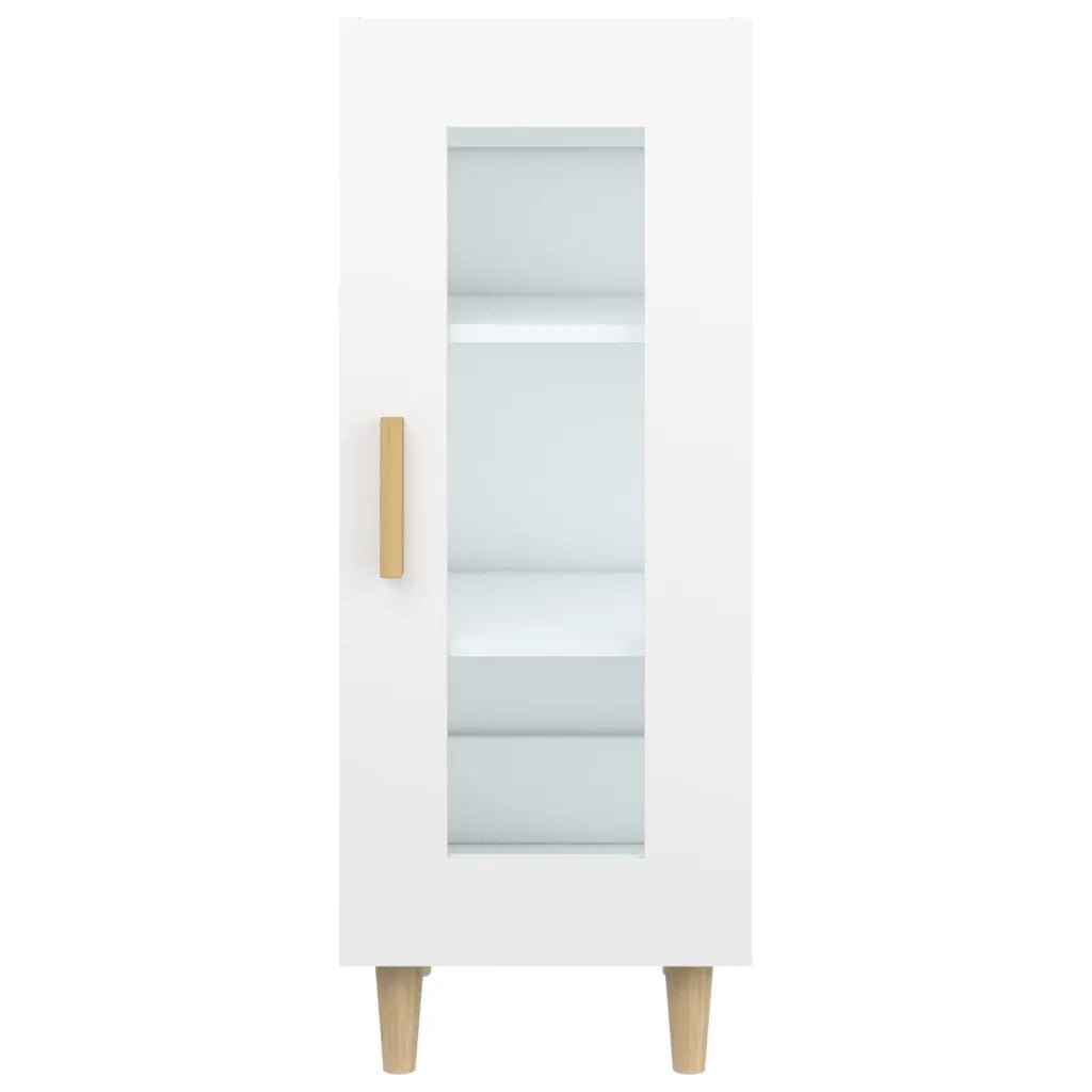 Credenza Bianca 34,5x34x90 cm in Legno Multistrato 812393