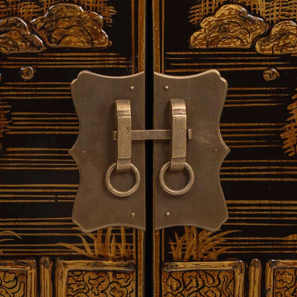 Mobile da ingresso in legno nero 84x40x85 cm