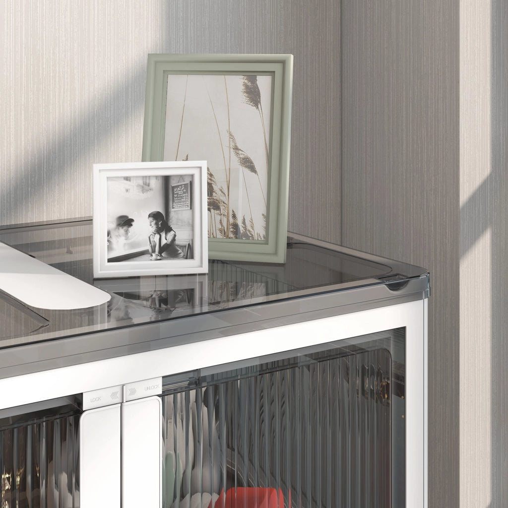 Mobile contenitore pieghevole con ruote; accesso su 5 lati e coperchio impilabile per casa; 60×42×34 cm