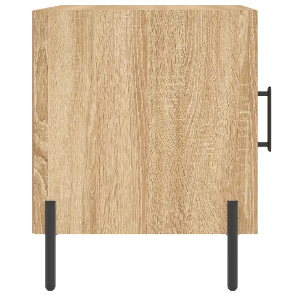 Comodini 2 pz Rovere Sonoma 40x40x50 cm in Legno Multistrato 827587