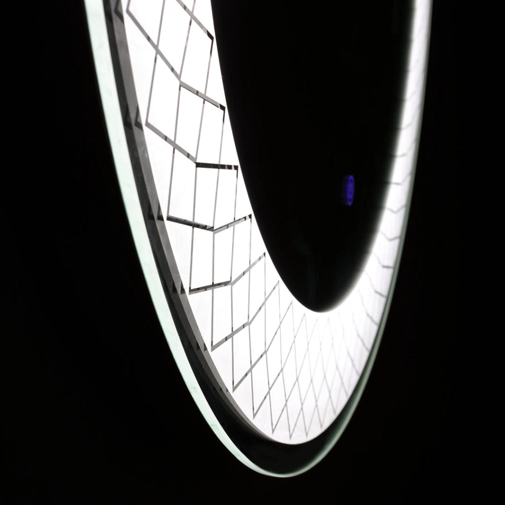 Specchio rotondo 70 cm con led illuminato