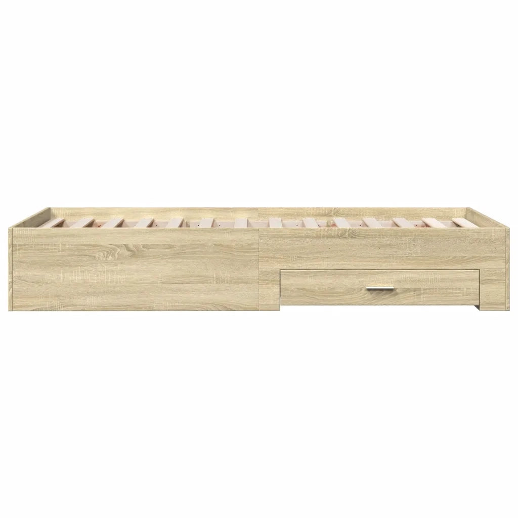 Giroletto Cassetti Rovere Sonoma 90x200 cm Legno Multistrato 3280428