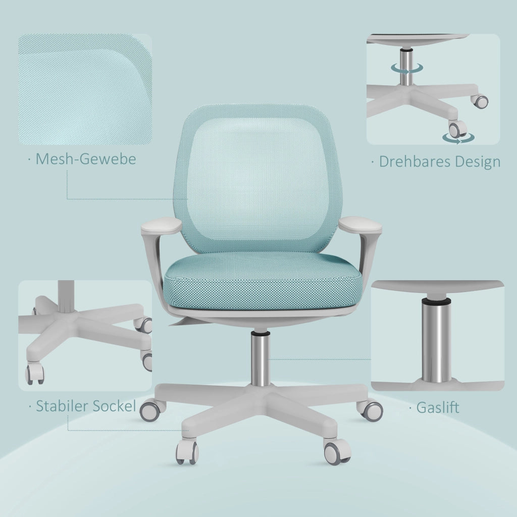 Sedia da ufficio ergonomica ¨C zephmum ¨C verde 55x48x82.5-94.5 cm