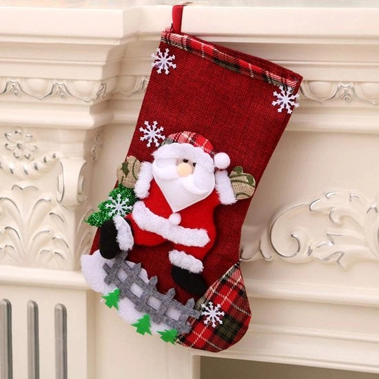 Decorazione per camino - Ophanglus decorativo - Stoffa di alta qualità - 31 cm - Decorazione per Natale - Sospensione decorativa duratura - Ideale per camino - Decorazione natalizia