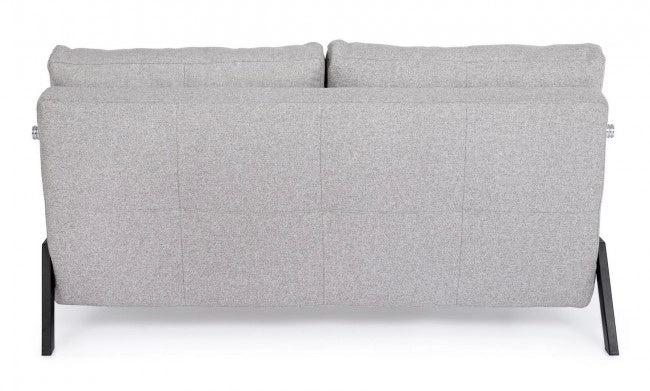 Divano Letto 2 Posti Acciaio Beige Moderno da Interno - ASHTON