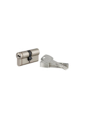 Cilindro europeo Transit 1 30 x 30 mm, nichelato, funzione emergenza, 5 chiavi – THIRARD