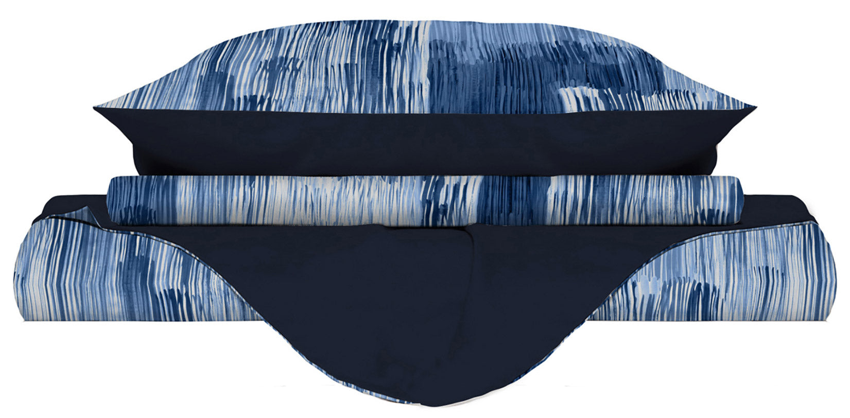 Copripiumino Matrimoniale con Stampa sul Sacco e Federe Doubleface Paint